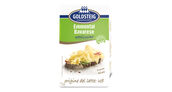 Emmental wafer thin slices made by GOLDSTEIG shown packaged